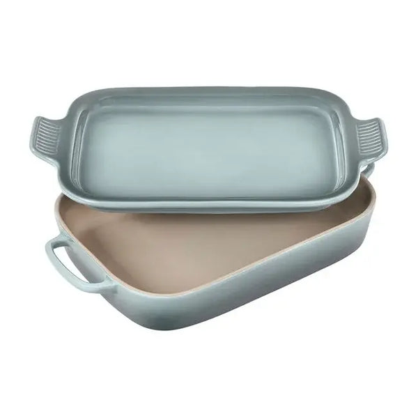 Le Creuset Stoneware 3qt Baker with Platter Lid - Sea Salt