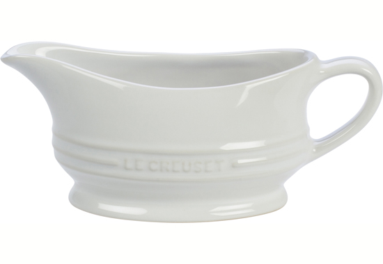 Le Creuset Stoneware Gravy Boat - White