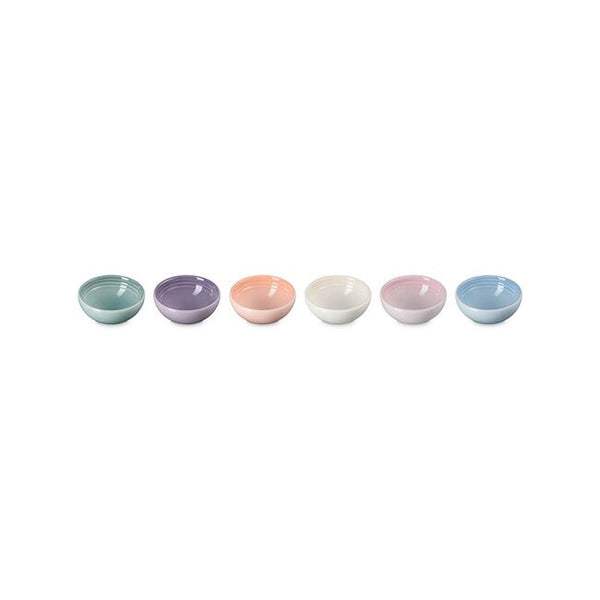 Le Creuset Vancouver Stoneware Set of 6 Pinch Bowls - Pastel Multicolor