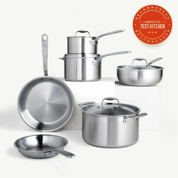 'Made In' Stainless Clad 10pc Cookware Set