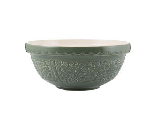 Mason Cash "In The Forest" Mixing Bowl Size 18 - Green Owl