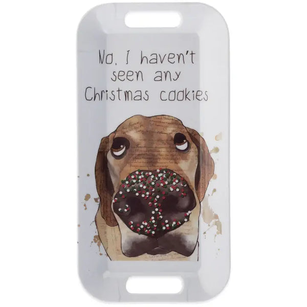 Boston International Melamine Tray - Haven't Seen Any Christmas Cookies
