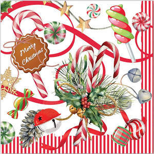 Michel Design Works Cocktail Napkins - Peppermint