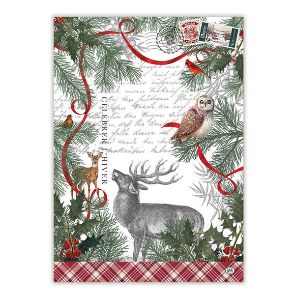 Michel Design Works Tea Towel - Winter Woodland