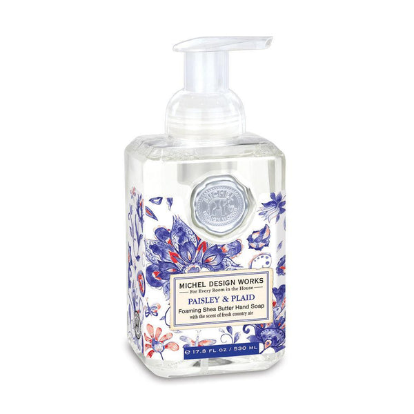 Michel Design Works Foaming Hand Soap - Paisley & Plaid   (Discontinued)