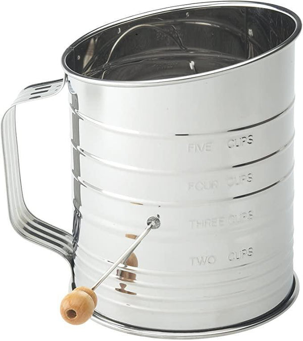 Harold Import Company Stainless Steel 5C Crank Sifter