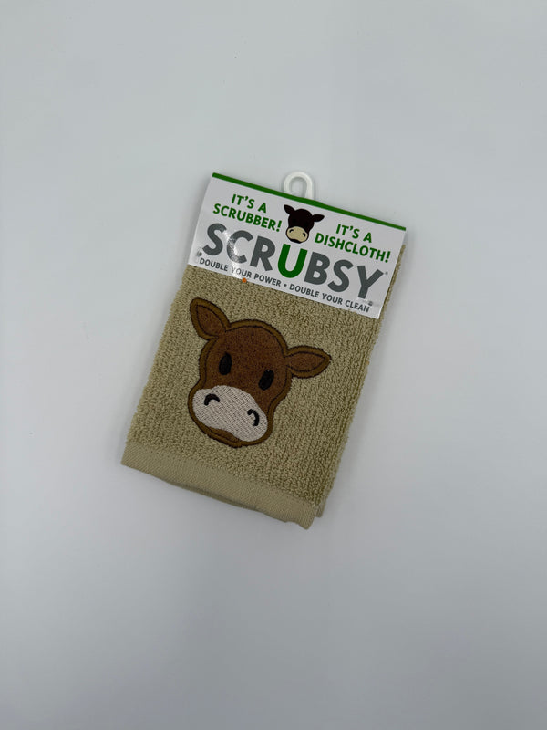 Mu Kitchen Scrubsy Dishcloth - Cow