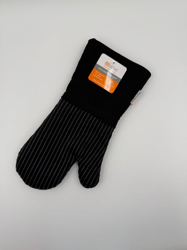 Mu Kitchen Silicone Oven Mitt - Onyx