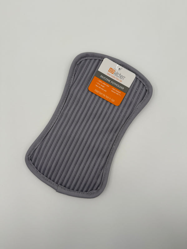 Mu Kitchen Silicone Potholder - Steel Gray