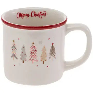 Boston International Ceramic 14oz Mug - Festive Trees