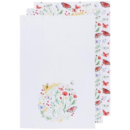 Flour Sack Morning Meadow Set/3