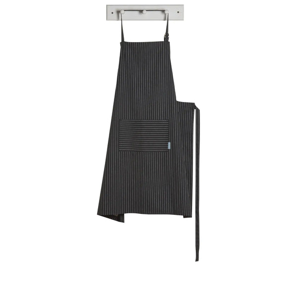 Now Designs XL Adult Chef's Apron - Black Pinstripe