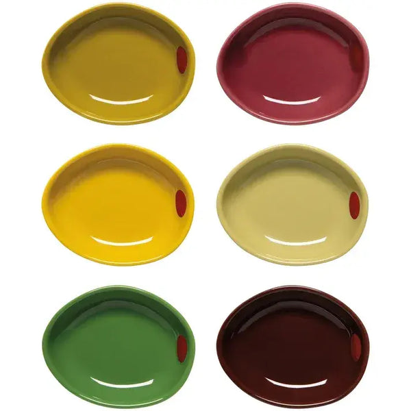 Now Designs by Danica Olive Oil - Shaped Pinch Bowls Set/6 Assorted