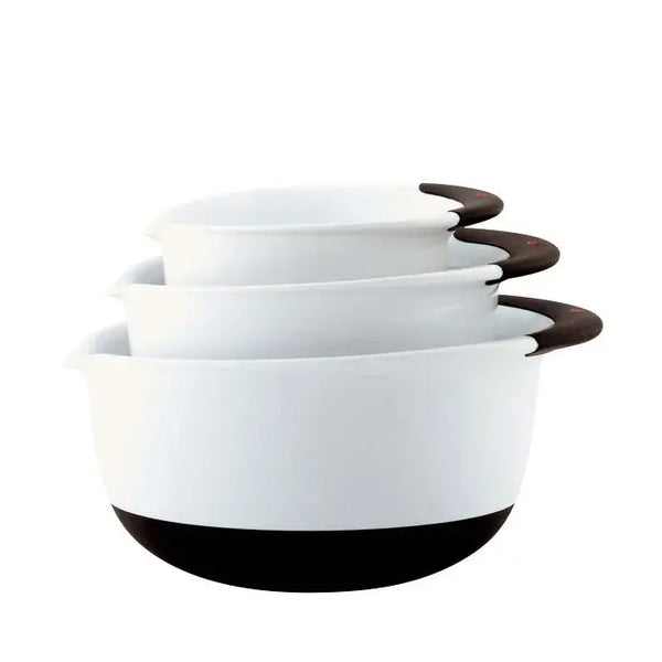 OXO 3pc Mixing Bowl Set W/ Black Handles