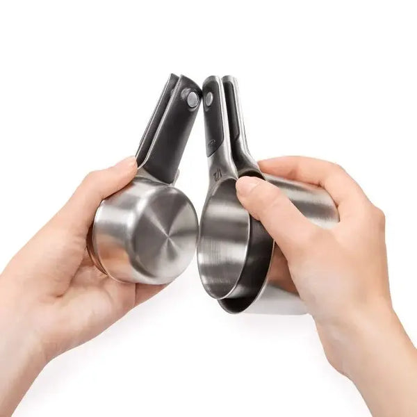 OXO Stainless Steel Magnetic Measuring Cups - Set of 4