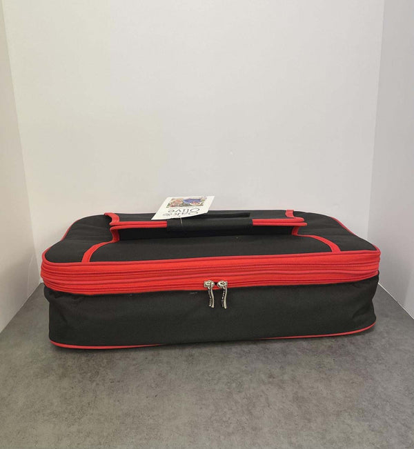 Food Carrier Black & Red hot & cold insulated
