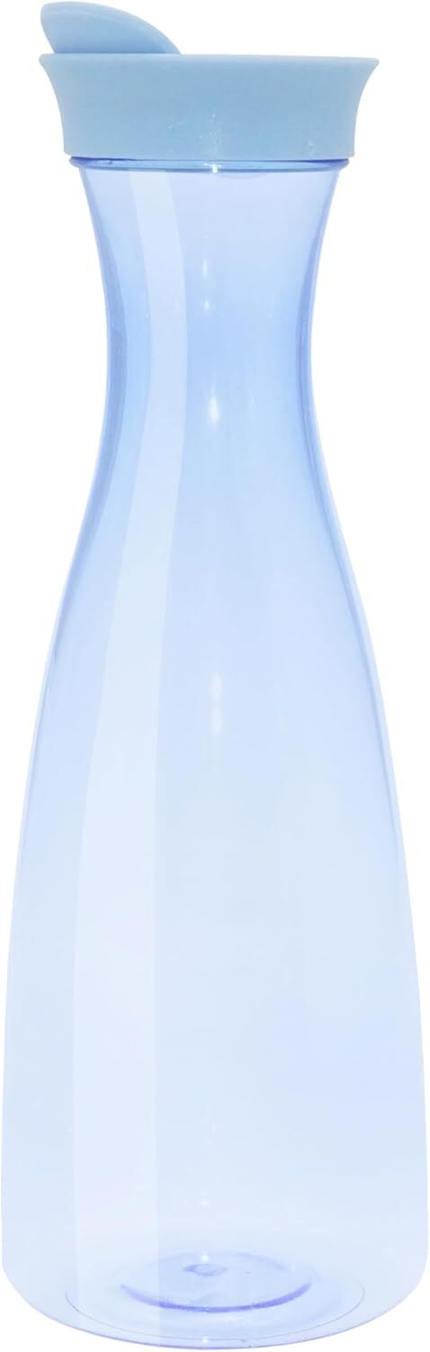 Oggi Plastic 54oz Tinted Juice Jar with Flip Top - Blue