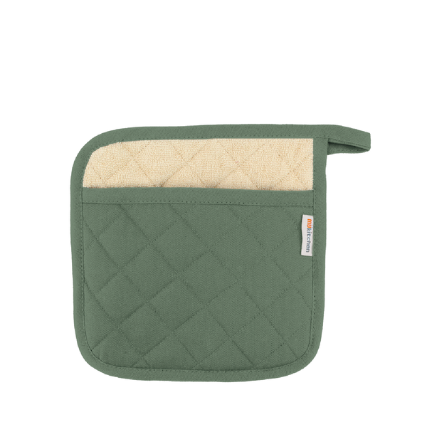 Mu Kitchen Classic Pocket Potholder - Hedge Green