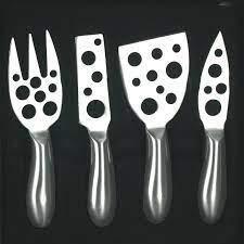 Cheese Knives S/S w/Holes Set/4