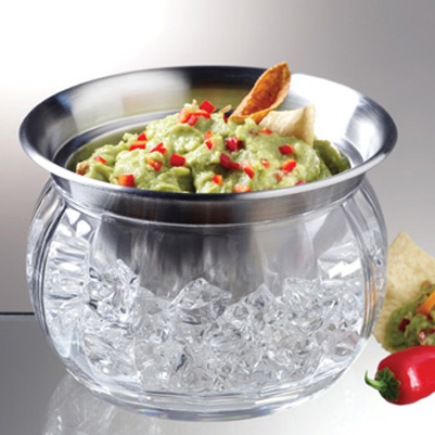 PRODYNE Dip Bowl Serve On Ice Acrylic & S/S