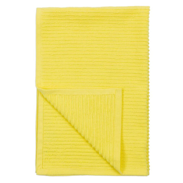 Mu Kitchen Ridged Cotton Dish Towel - Sunburst Yellow