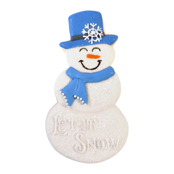 R&M Cookie Cutter - Snowman with Top Hat 4"  White