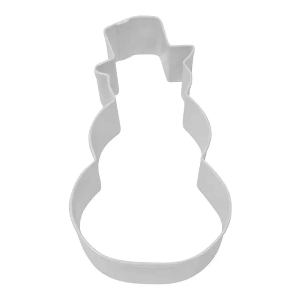 R&M Cookie Cutter - Snowman with Top Hat 4"  White