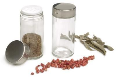 RSVP SPICE JAR GLASS S/S LID