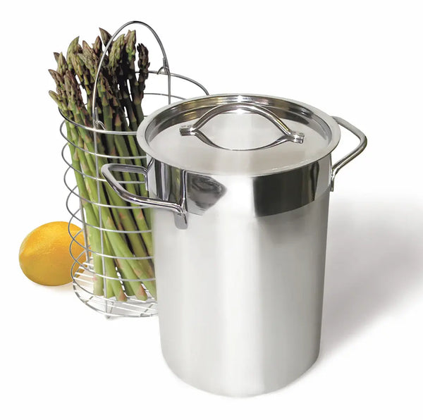 RSVP Stainless Steel 3pc Aspargus Steamer