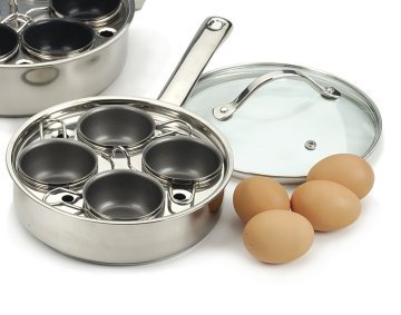 RSVP Stainless Steel/Nonstick Egg Poaching Set