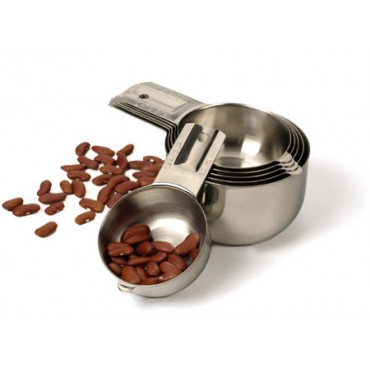 RSVP Stainless Steal Nesting Measuring Cups - Set of 6