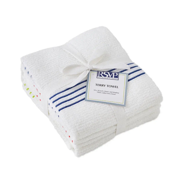 RSVP Terry Towel Set of 3 - Red, Green & Blue