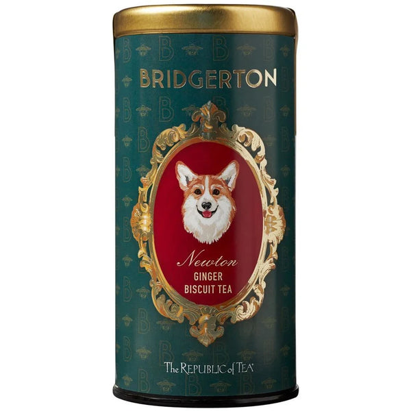 Republic of Tea Bags- Bridgerton Newton Ginger Biscuit Tin 36 Bags