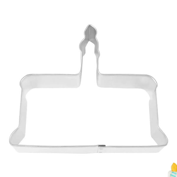 R&M Cookie Cutter - Cake with Candle 4"