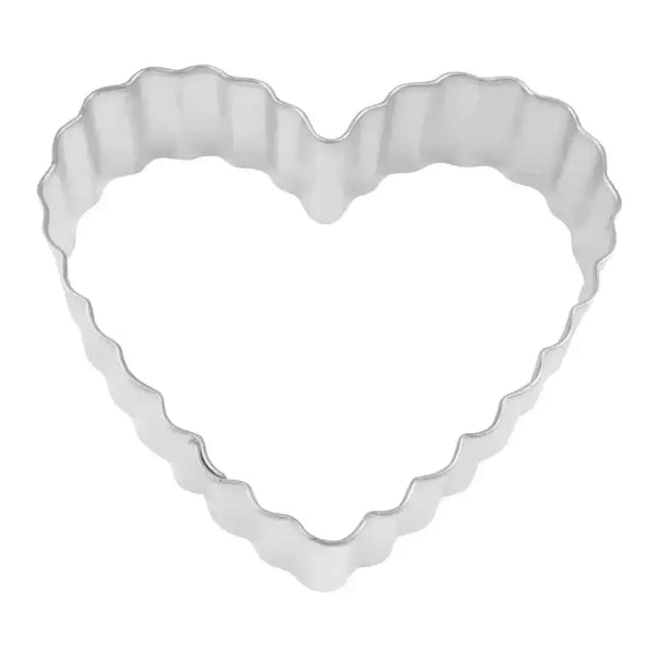 R&M Cookie Cutter - Fluted Heart 3.5”
