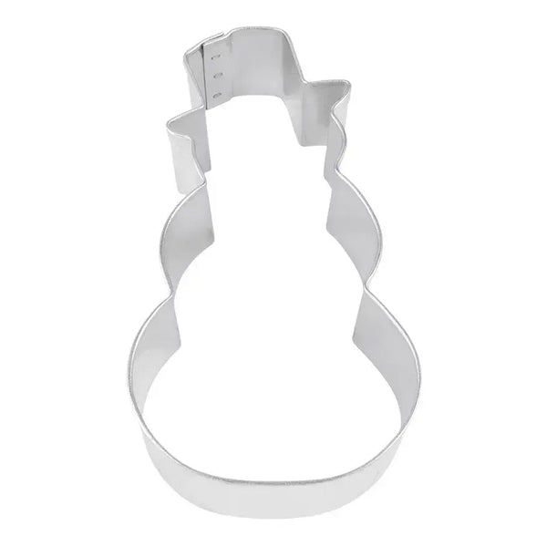 R&M Cookie Cutter - Snowman with Top Hat 4"  Stainless Steel