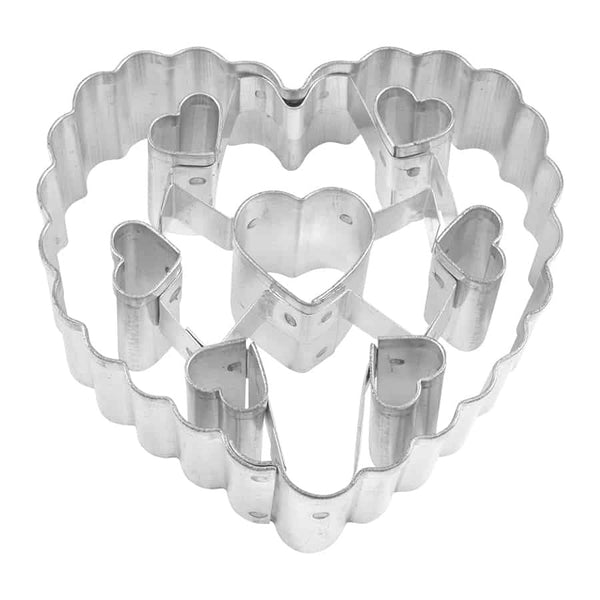 R & M Fancy Heart Cut Out Cookie Cutter