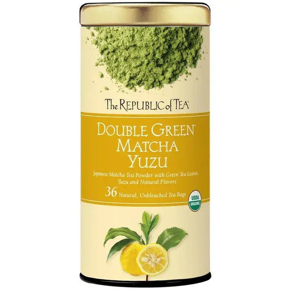 Republic of Tea Bags - Double Green Matcha Tea Yuzu