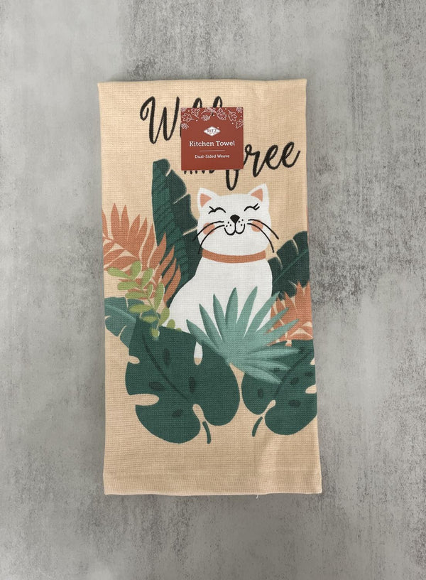 Towel Terry Cat Wild & Free