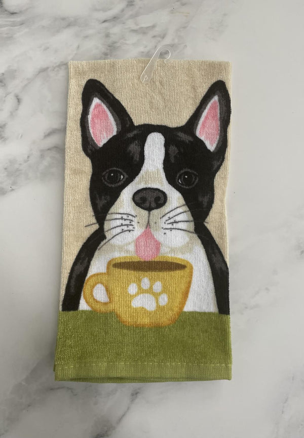Towel Terry Boston Terrier