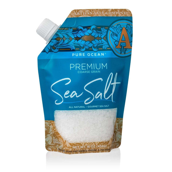 Premium Coarse Sea Salt Pure Ocean 16oz Pouch