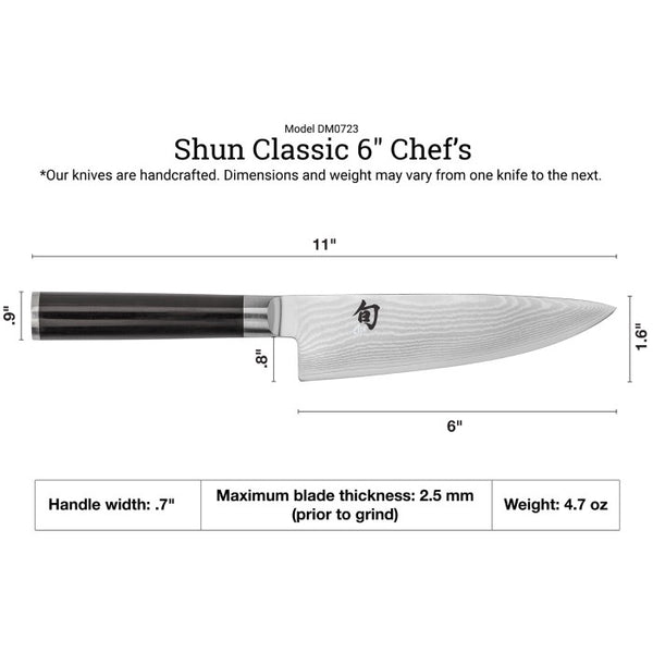 Shun Classic 6" Chef Knife
