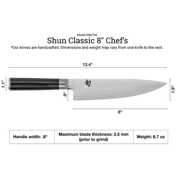 Shun Classic 8" Chef's Knife
