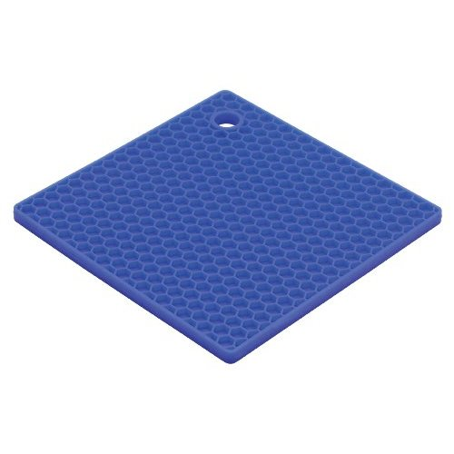 Harold Import Company Honeycomb Silicone Potholder/Trivet - Blue