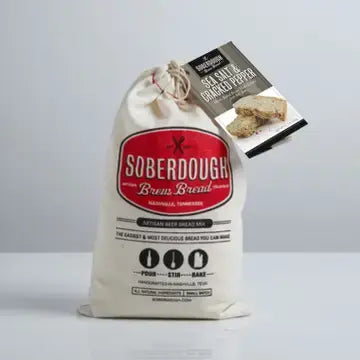 Soberdough Brew Bread - Sea Salt Cracked & Cracked Pepper