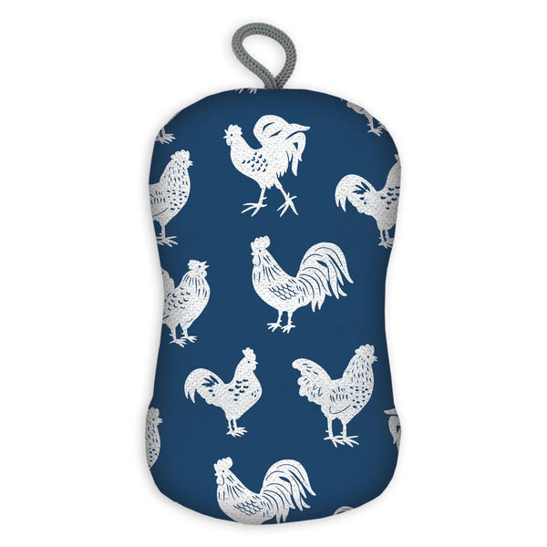 Mu Kitchen Designer Scrub Sponge - Blue Rooster