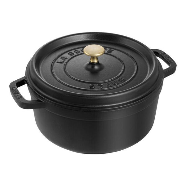 Staub 4qt Round Dutch Oven - Black Matte