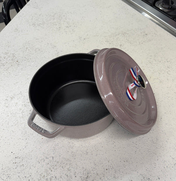 Staub Cast Iron 4qt Round Dutch Oven - Cherry Blossom/Lilac