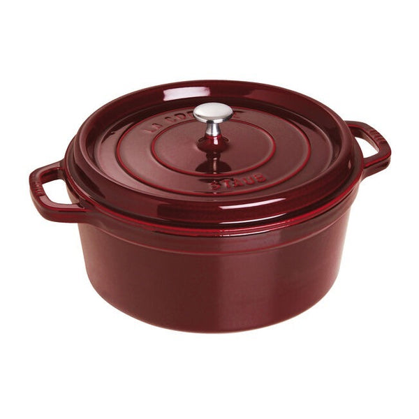 Staub Enameled Cast Iron 7qt Round Dutch Oven - Grenadine