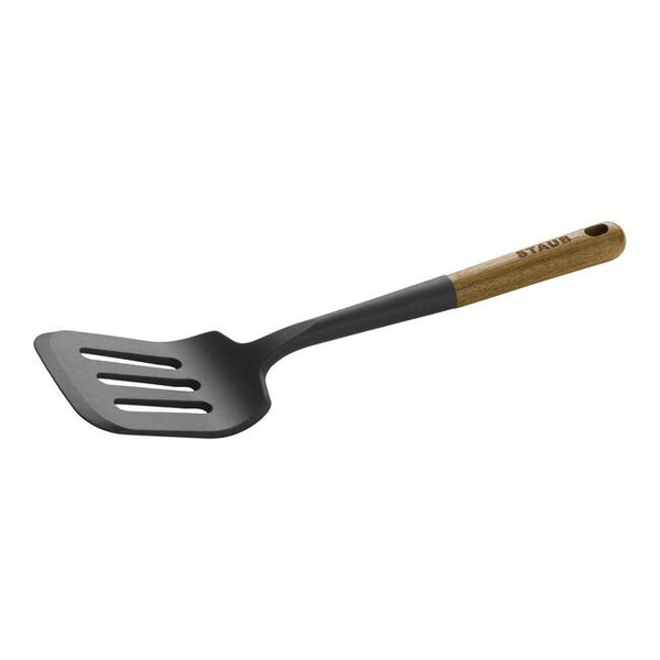 Staub Silicone with Acacia Wood Handle Slotted Turner